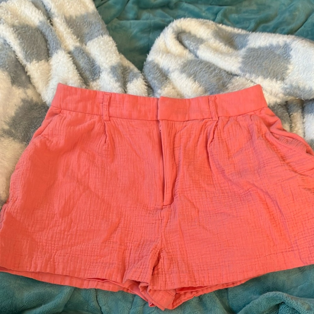 Nine West Pink Skorts with Elastic Waistband and Lightweight Fabric